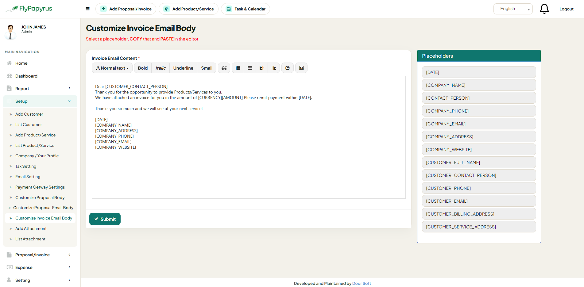 Send polished emails in one click